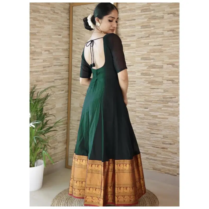 lazza Pure Silk Zari Weaving Gown Catalog